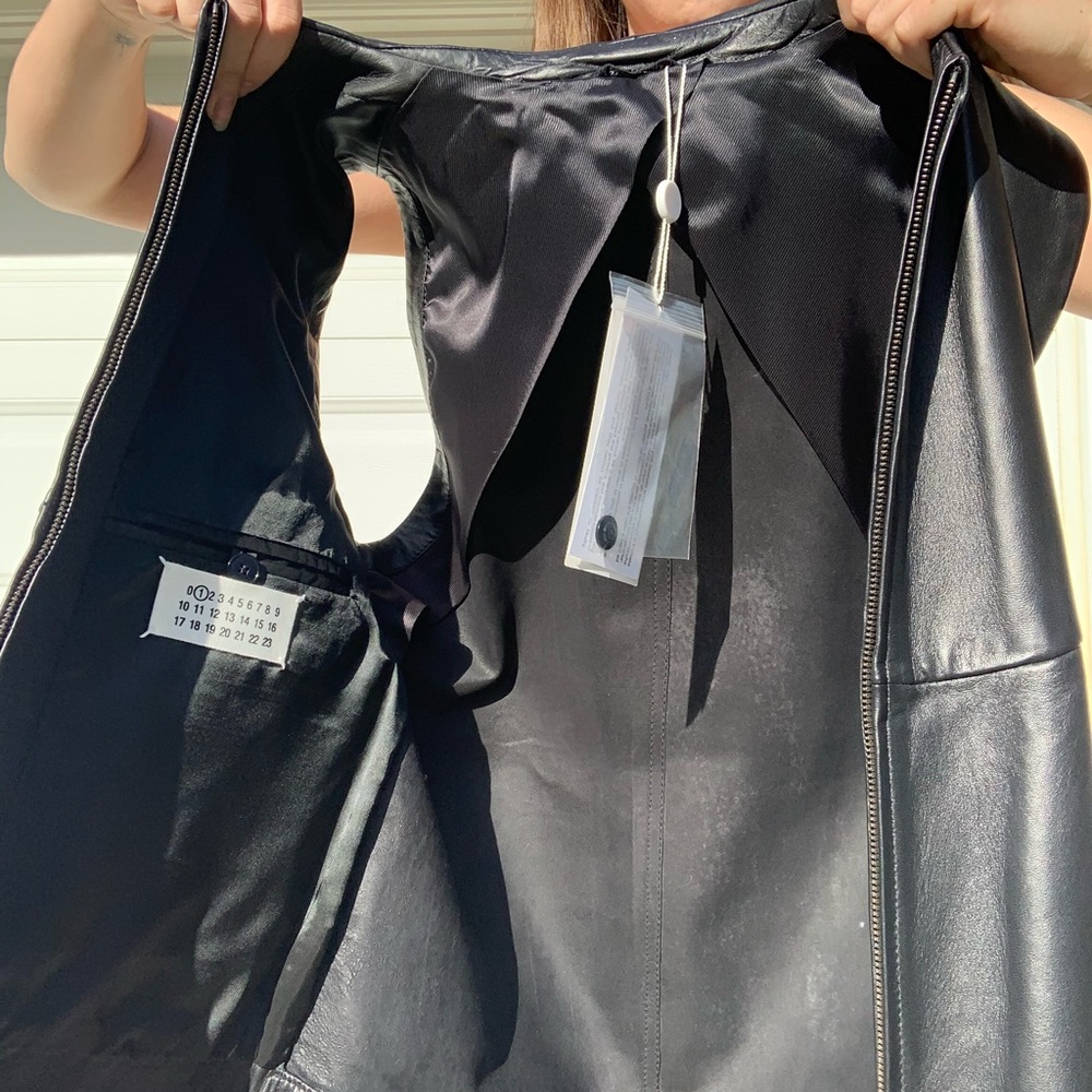 NWT Maison Margiela leather vest - Picture 3 of 5